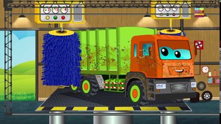 Tv cartoons movies 2019 Garbage truck   Car Wash   Video For Kids   Vehicles for children   Car wash by Kids channel