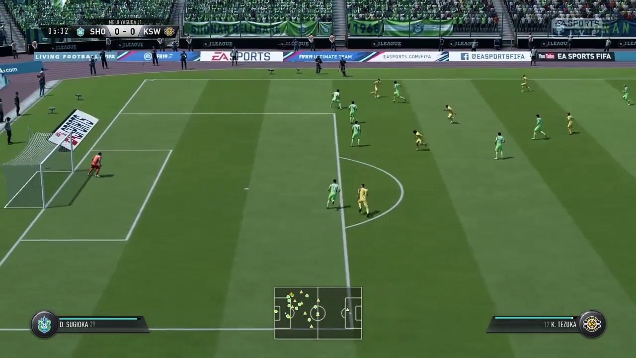Japanese J-League Cup - Kashiwa Reysol @ Shonan Bellmare - FIFA 19 Simulation Full Game 14/10/18