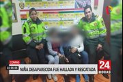 Comas: niña de 12 años desaparecida camino a colegio aún no manifiesta qué sucedió