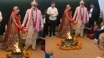 Prince Narula and Yuvika Chaudhary Wedding: Prince & Yuvika's Saat Phere Video viral | FilmiBeat