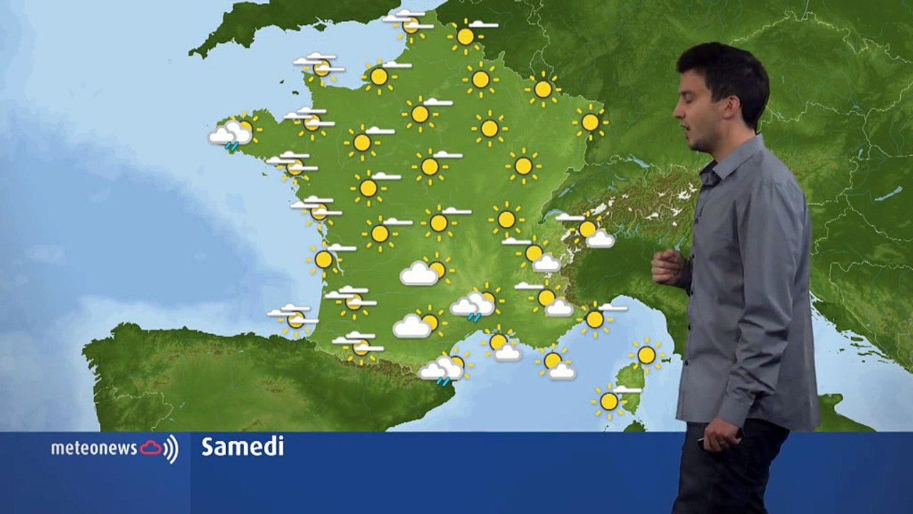 Le temps ce samedi: chaud et ensoleillé