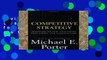 Review  Competitive Strategy: Techniques for Analyzing Industries and Competitors