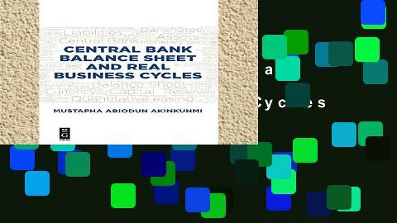 Best product Central Bank Balance Sheet and Real Business Cycles