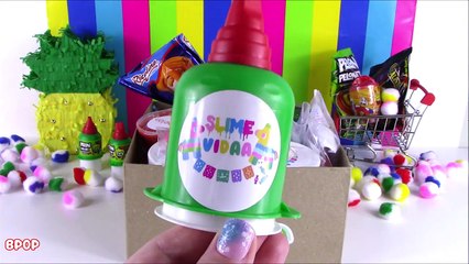 Mexican SLIME Shop Review! SLIME Package Unboxing with CANDY! FUN