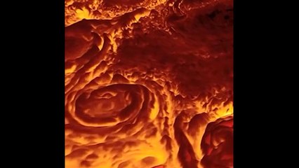 Un mapa 3D del polo norte de Júpiter