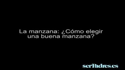 La manzana. ¿Cómo comprar una buena manzana?