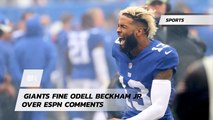 Odell Beckham JR Was Told To Tone It Down