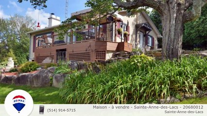 Maison - à vendre - Sainte-Anne-des-Lacs - 20680012