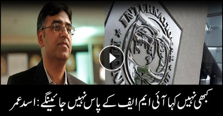 Never said that will never go to IMF: Asad Umar