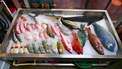 Download Video: Japanese Street Food - JAPANESE FLAG FISH Okinawa Seafood Japan