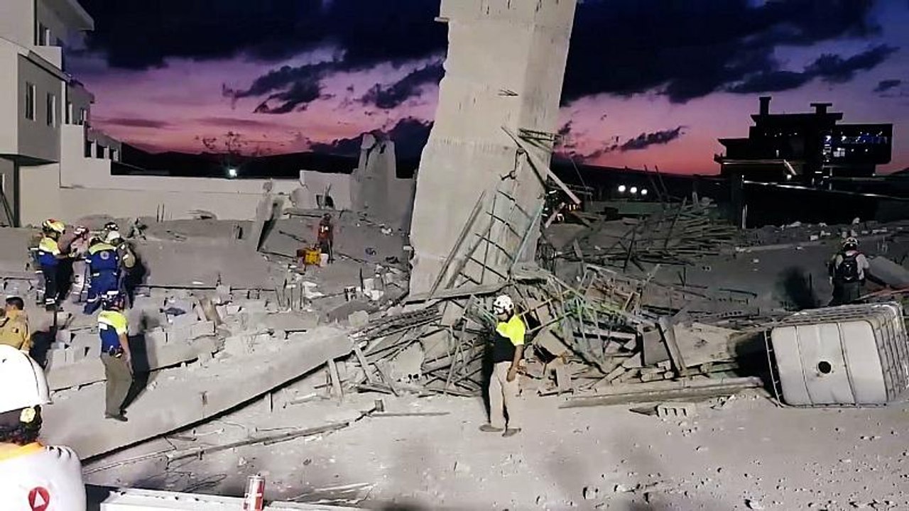 EKZ-Rohbau eingestürzt: Sieben Tote