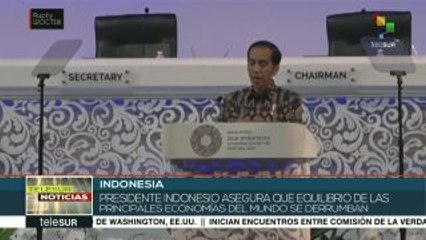 Critica gobierno de Indonesia desequilibro de potencias económicas