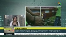 Otro líder social colombiano asesinado genera más indignación