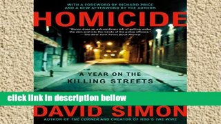 Popular Homicide: A Year on the Killing Streets
