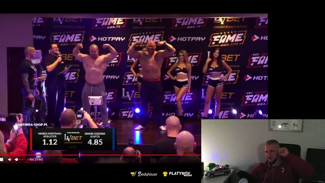 WAŻENIE FAME MMA 2 Z NOSACZEM
