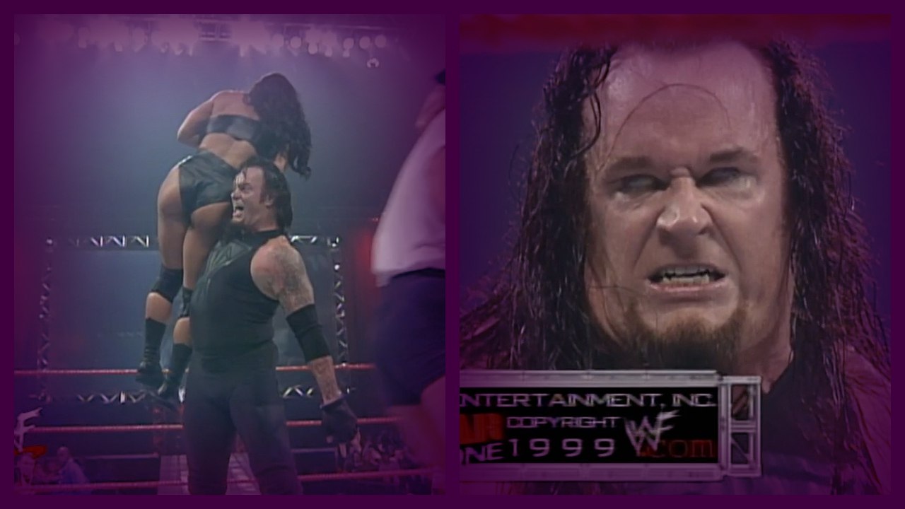 The Undertaker vs Triple H vs Chyna No DQ Falls Count Anywhere #1 Contender WWF Title Match 8/9/99