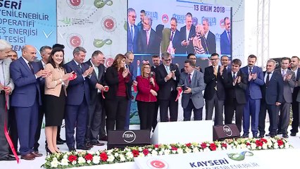 Ticaret Bakanı Pekcan, Güneş Enerjisi Üretim Tesisi'nin açılışına katıldı - KAYSERİ