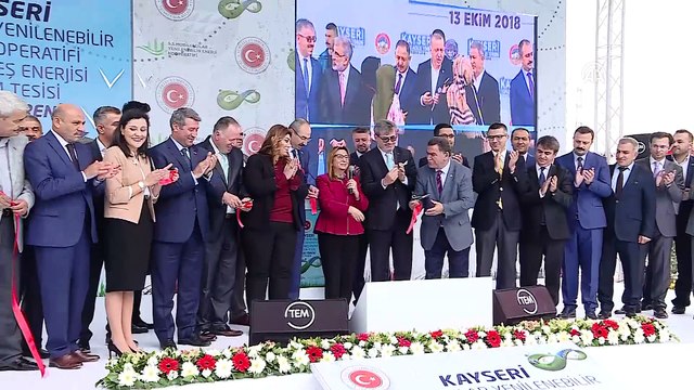 Ticaret Bakanı Pekcan, Güneş Enerjisi Üretim Tesisi'nin açılışına katıldı - KAYSERİ