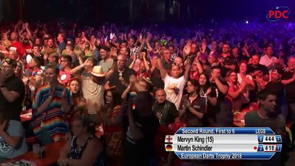 Martin Schindler vs Mervyn King | Round 2 | European Darts Trophy 2018
