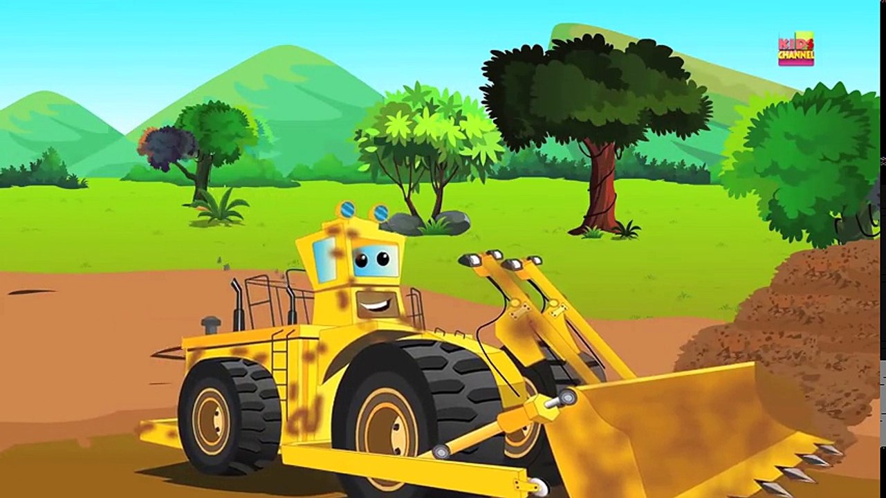 Tv cartoons movies 2019 Big Bulldozer Wash   car cartoons for children   kids video