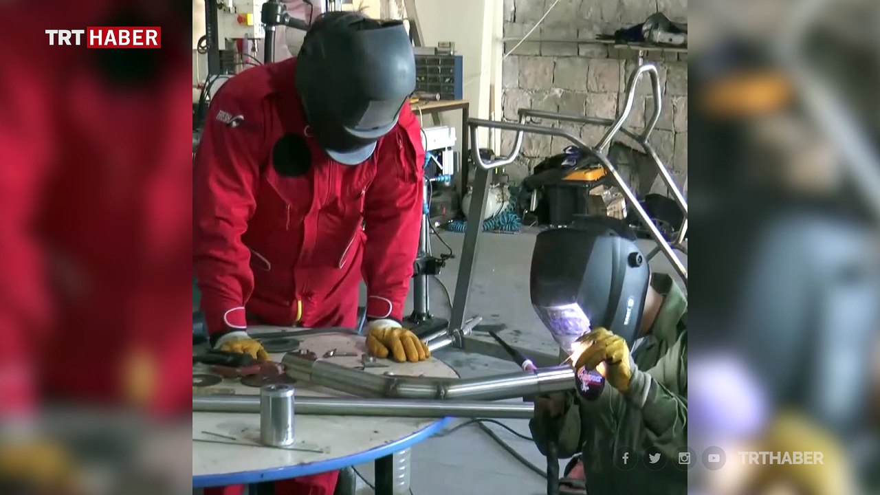 Doktor ve tekstilci iki arkadaş "döner kanatlı ve pervaneli hava taşıtı" üretti