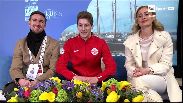 WC17 - Commentators mention Hanyu (RAI ITA)