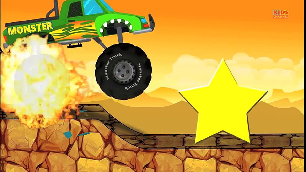 Tv cartoons movies 2019 Monster Truck Destroyer Compilation   Compilation For Kids