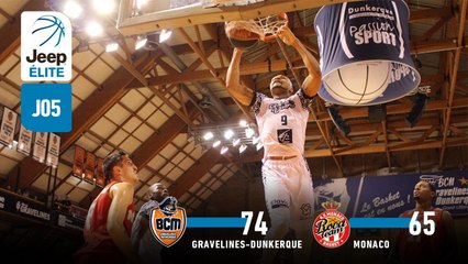 Jeep® ÉLITE : Gravelines-Dunkerque vs Monaco (J5)