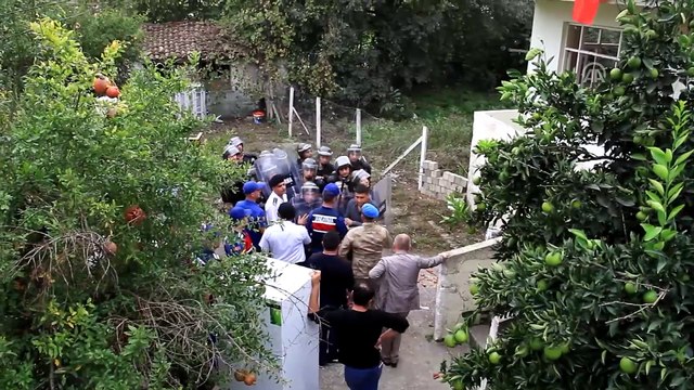 Yıkımı, havaya ateş ederek durdurmaya çalıştı - SAMSUN