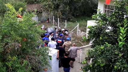 Yıkımı, havaya ateş ederek durdurmaya çalıştı - SAMSUN