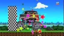 Tv cartoons movies 2019 monster trucks   stunts games for children   street vehicles