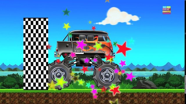 Tv cartoons movies 2019 monster trucks stunts games for children street vehicles