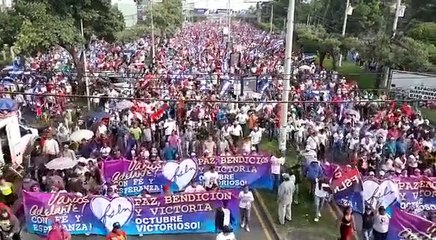 Carretera a Masaya vibra con el clamor de los capitalinos por la paz, justicia, vida y derechos para todos. #NicaraguaQuierePaz