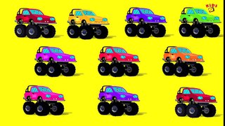 Tv cartoons movies 2019 Ten Little Monster Truck   Ten Little Song