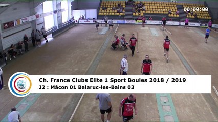 Premier tour, tir rapide en double, France Club Elite 1, J2, Mâcon contre Balaruc-les-Bains,  saison 2018/2019