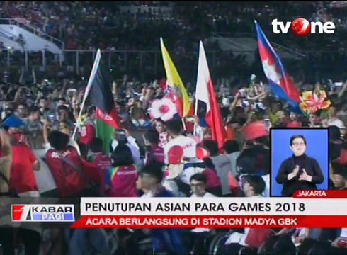Meriahnya Upacara Penutupan Asian Para Games 2018