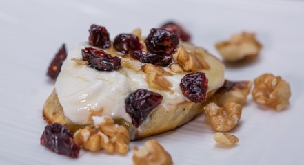 طريقة عمل مقبلات البطاطا الحلوة بجبن الماعز