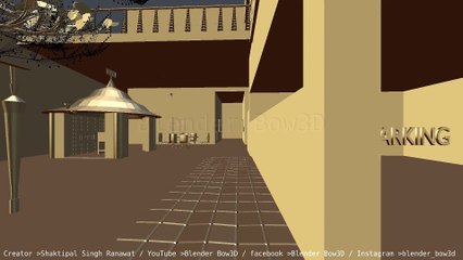 my 3D Home first render in blender