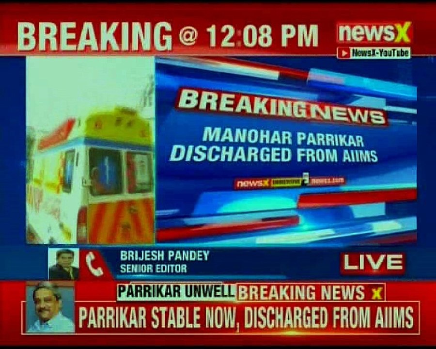 Manohar Parrikar discharged from AIIMS, likely to return Goa today