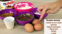 RECETTE TIRAMISU NUTELLA - FACILE ET RAPIDE