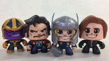 Marvel Avengers Infinity War Mighty Muggs Thor Black Widow Dr Strange Thanos  || Keith's Toy Box