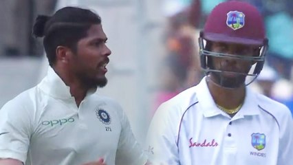 India VS West Indies 2nd Test: Umesh Yadav traps Shane Dowrich | वनइंडिया हिंदी