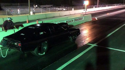 Drag Car Tries to Take Flight