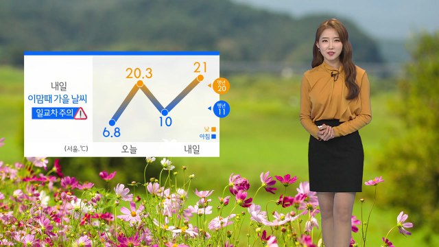 [날씨] 내일 쌀쌀한 출근길...미세먼지 농도 높아져 / YTN