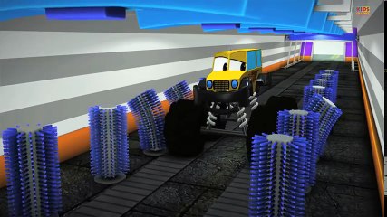 Tv cartoons movies 2019 Monster Truck Car Wash   Car Wash Videos For Kids   kids videos