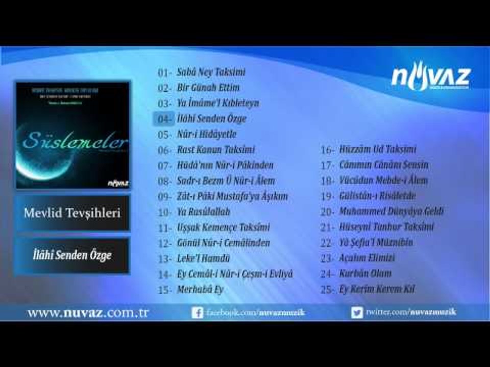 Hüdâyî Tasavvûf Mûsikîsi Topluluğu / Mehmet Kemiksiz - İlâhî Senden Özge