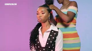 Cosmo Queens : Double Stitch Braids with Curls | The Braid Up