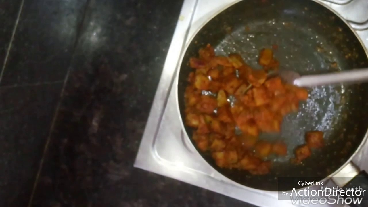 xaratikaaya_kura / Raw Banana Fry Recipe / Vazhakkai Fry / Balekai Fry / Aratikaya Fry