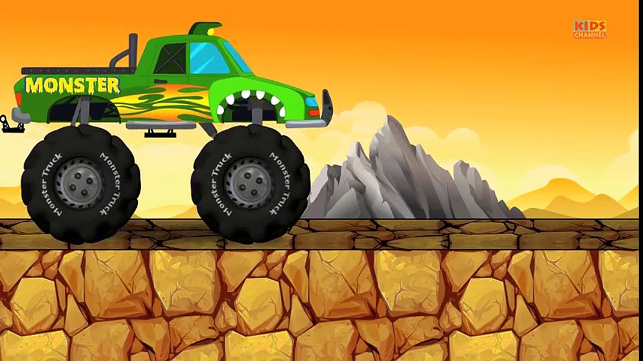 Tv cartoons movies 2019 Monster Truck Destroyer Numbers   Learn Numbers