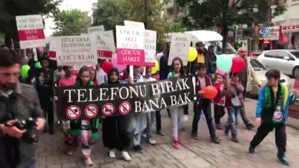 İnegöl'de bu kez çocuklar yürüdü